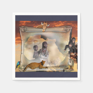 Greetings from Africa  Napkin