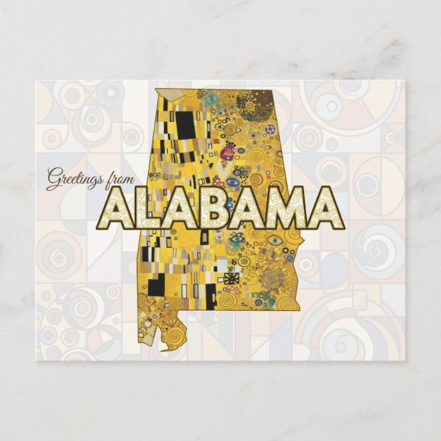 Greetings from Alabama Postcard (Front)