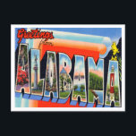 Greetings from Alabama Vintage Travel Postcard<br><div class="desc">Greetings from Alabama Vintage Travel Postcard</div>