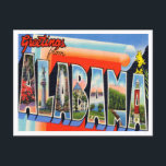 Greetings from Alabama Vintage Travel Postcard<br><div class="desc">Greetings from Alabama Vintage Travel Postcard</div>