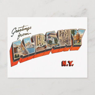 Greetings from Albany New York Postcard