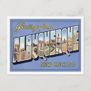 Greetings From Albuquerque, New Mexico Postcard