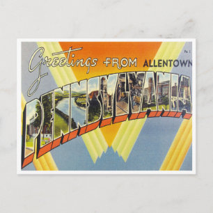 Greetings from Allentown, Pennsylvania Postcard