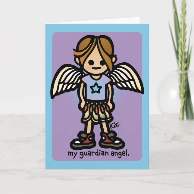 greetings from angels. card (Front)