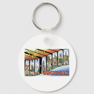 Greetings from Ann Arbor, Michigan Keychain