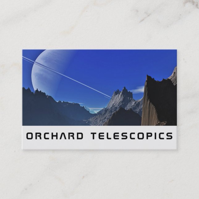Greetings from another world business card (Front)