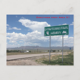 Greetings from Area 51 Postcard
