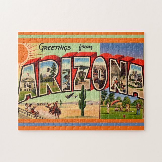Greetings from Arizona  Jigsaw Puzzle (Horizontal)