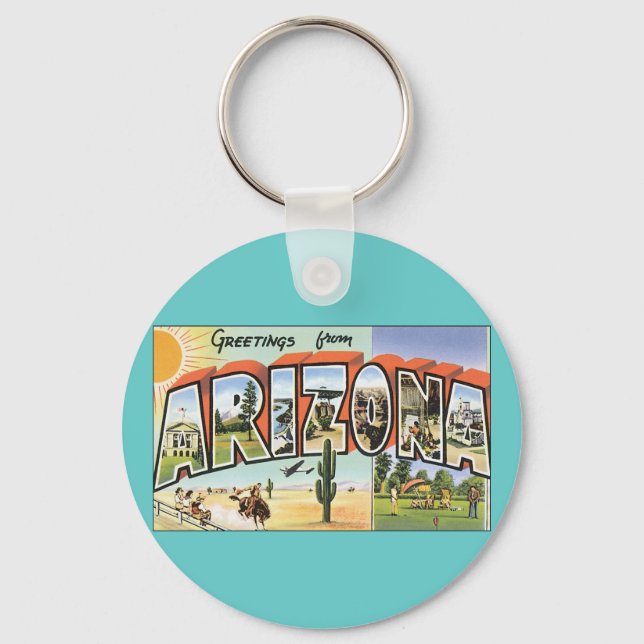 Greetings from Arizona Keychain (Front)