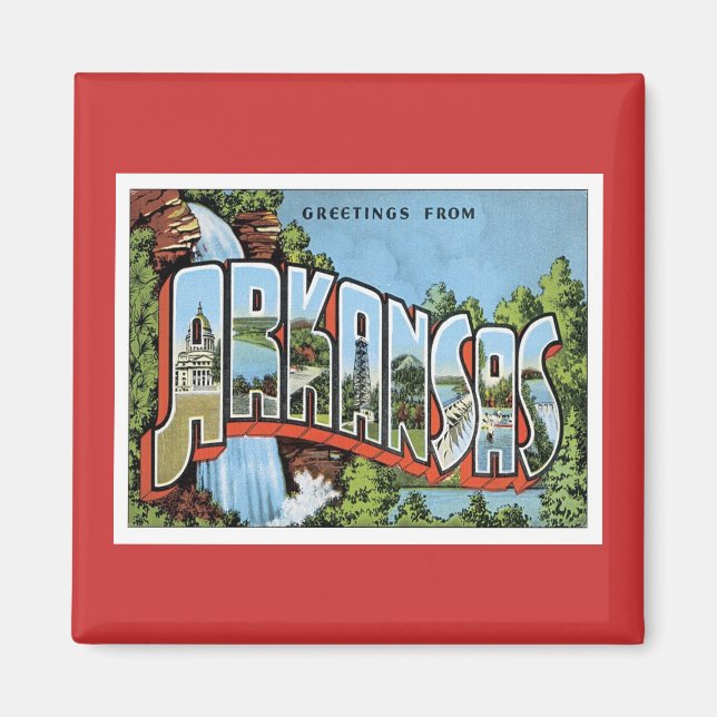 Greetings From Arkansas Magnet (Front)