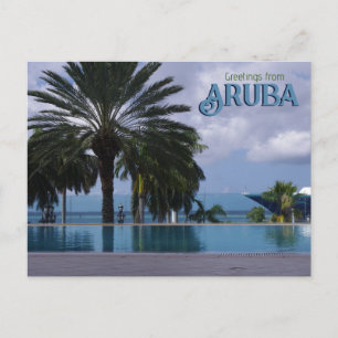 Greetings from Aruba Cruise Travel Postcard