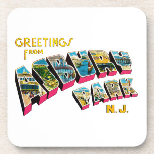 Greetings from Asbury Park New Jersey Coaster