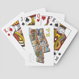 Greetings from Asbury Park New Jersey Playing Cards