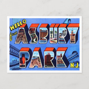 Greetings from Asbury Park, New Jersey Travel Postcard