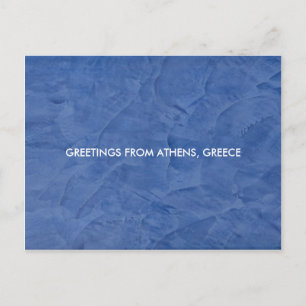 GREETINGS FROM ATHENS, GREECE POSTCARD