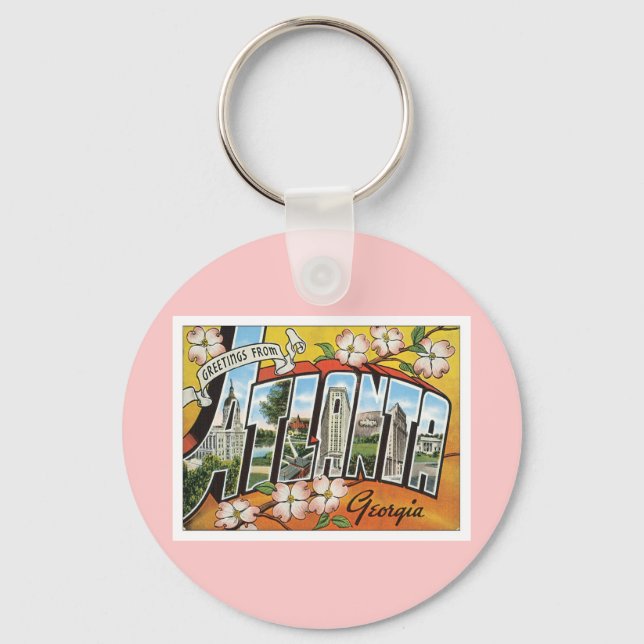 Greetings From Atlanta Keychain (Front)