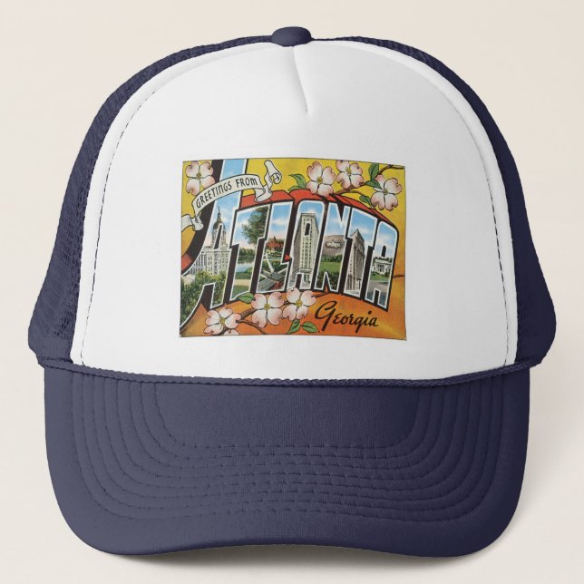 Greetings From Atlanta Trucker Hat (Front)