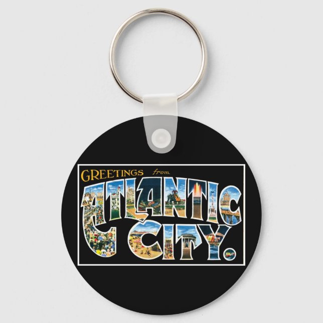 Greetings from Atlantic City! Keychain (Front)