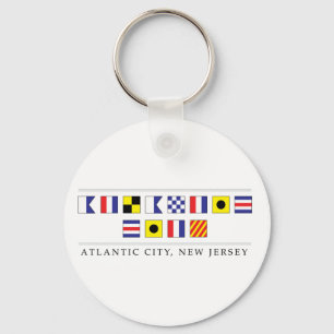 Greetings from Atlantic City Keychain