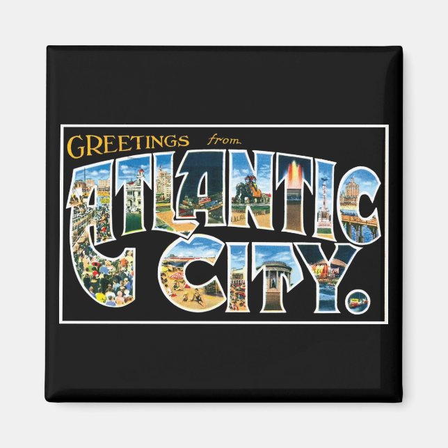 Greetings from Atlantic City! Magnet (Front)