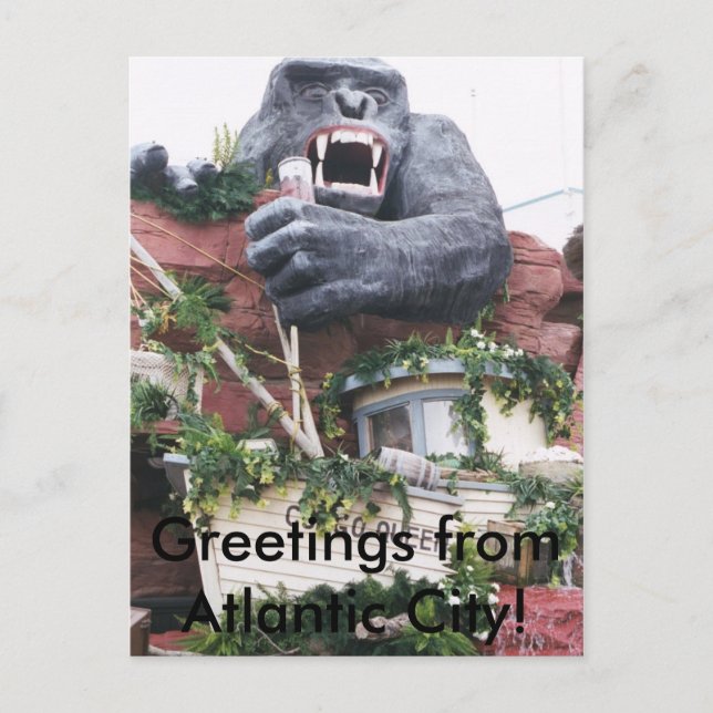 Greetings from Atlantic City Postcard (Front)