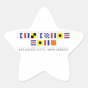 Greetings from Atlantic City Star Sticker