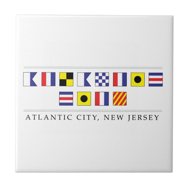 Greetings from Atlantic City Tile (Front)