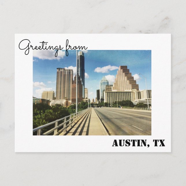 Greetings from Austin, Texas Postcard (Front)