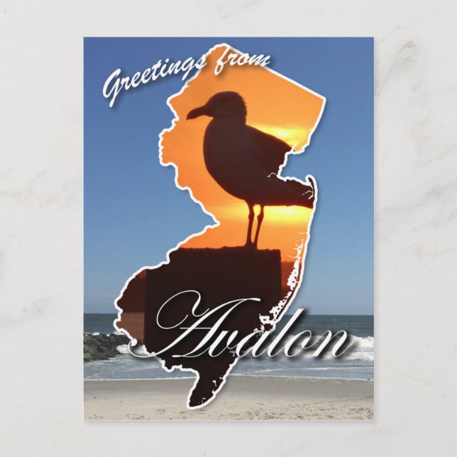 Greetings from Avalon Postcard (Front)