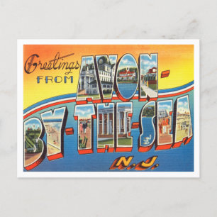 Greetings from Avon by the sea, New Jersey Travel Postcard