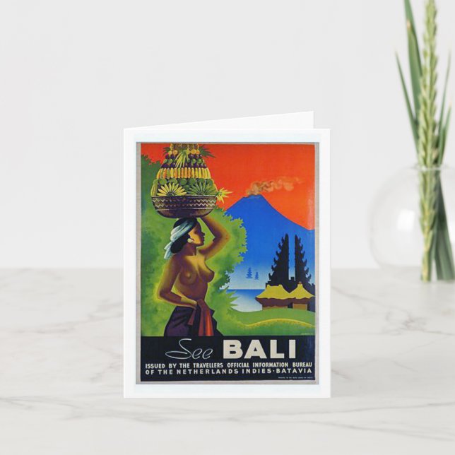 Greetings From Bali, Indonesia Card (Front)