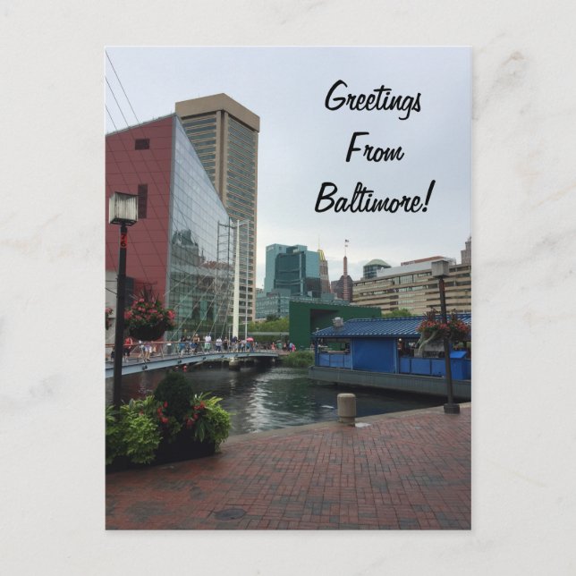 Greetings from Baltimore Postcard (Front)
