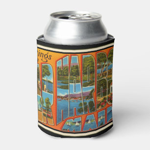 Greetings from Bar Harbour Maine Can Cooler