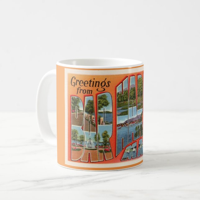  Greetings From Bar Harbour Maine Mug (Front Left)
