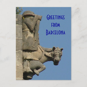 Greetings from Barcelona Postcard