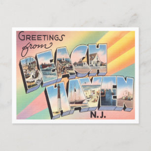 Greetings from Beach Haven, New Jersey Travel Postcard
