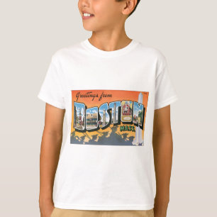 Greetings From Boston Mass., Vintage T-Shirt