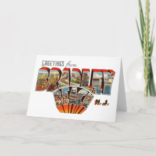 Greetings from Bradley Beach New Jersey Card