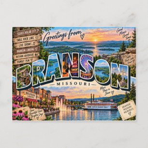 Greetings From Branson Missouri Postcard