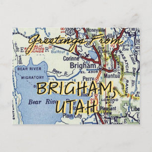 Greetings From Brigham Utah Postcard