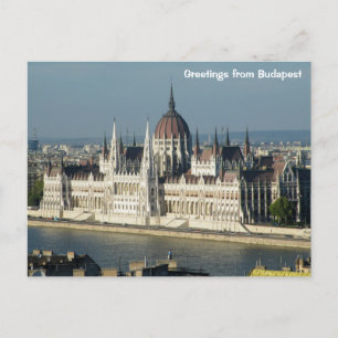 Greetings from Budapest - Parliament of Hungary Postcard