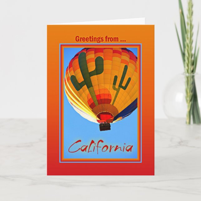 Greetings From California Card (Front)