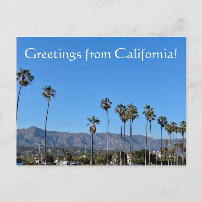 Greetings from California! Postcard (Front)