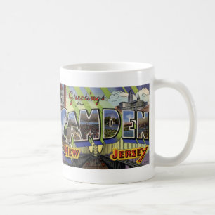 Greetings from Camden, NJ Vintage Postcard Mug