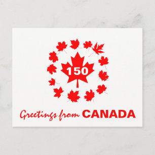 Greetings From Canada Customizable Postcard