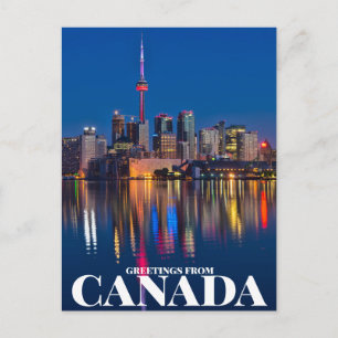 Greetings from Canada Postcard