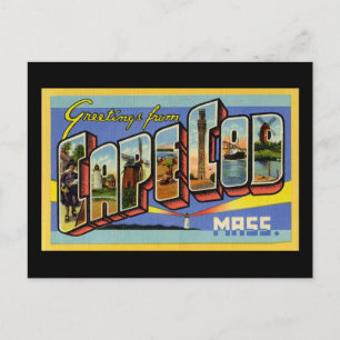 Greetings from Cape Cod Massachusetts Postcard