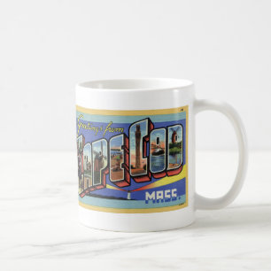 Greetings from Cape Cod Vintage Postcard Mug