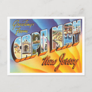 Greetings from Cape May, New Jersey Vintage Travel Postcard