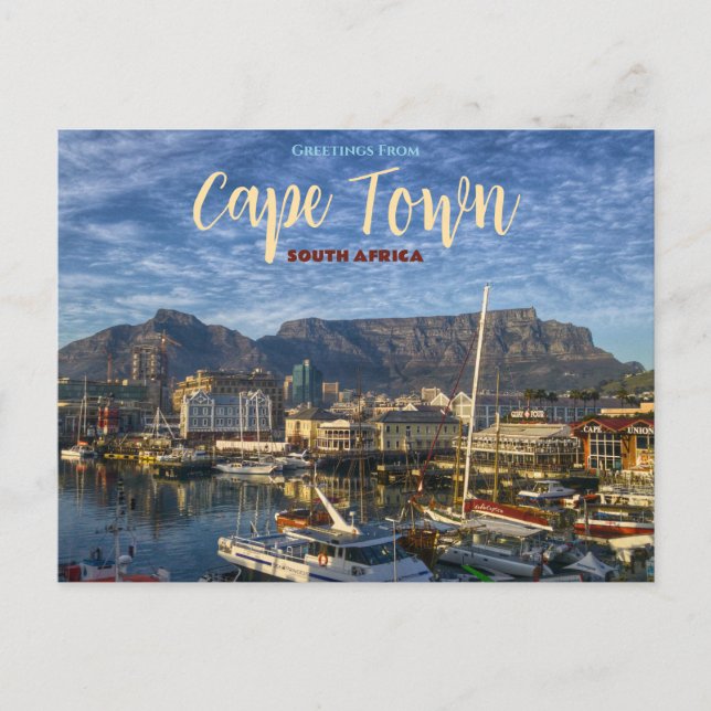 Greetings from Cape Town Scenic Postcard  (Front)